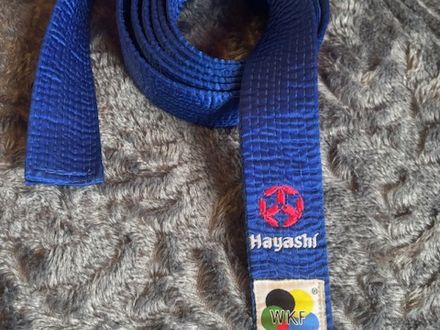 Hayashi satijnen wedstrijd band maat 260